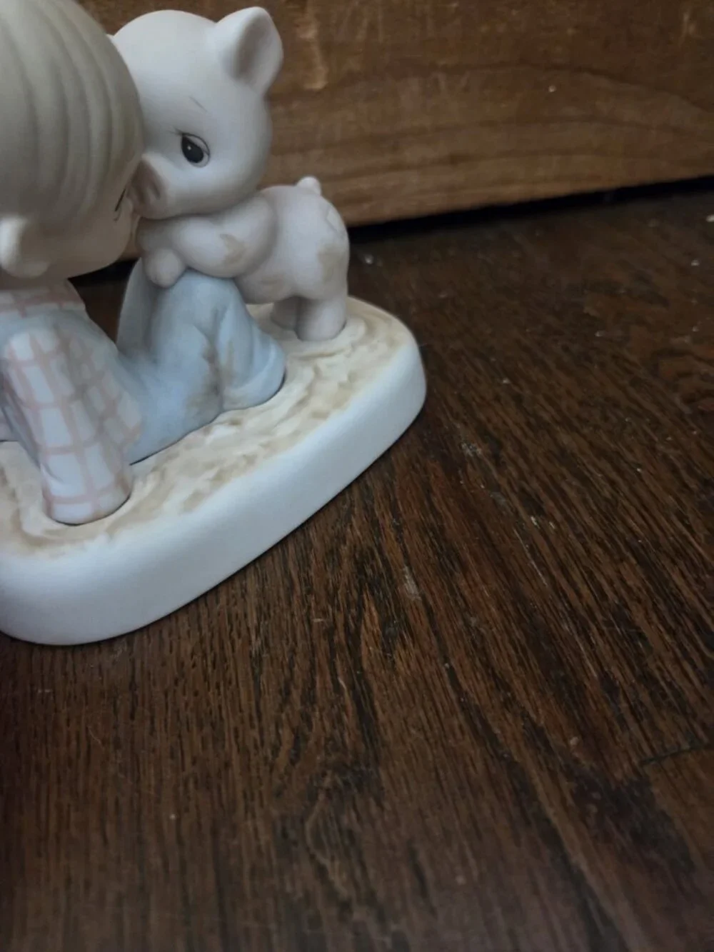 Vtg Precious Moments “We're In It Together” E-9259 Enesco 1982 Boy With Piggy